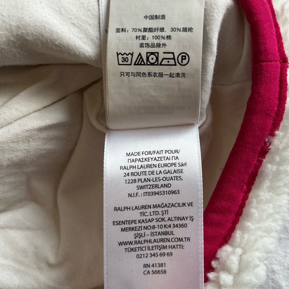 Polo by Ralph Lauren Kids 12-14L Sherpa Pullover Colorblock Cozy Streetwear - Picture 11 of 11